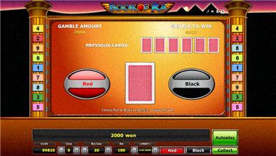 Gamble-Funktion Book of Ra